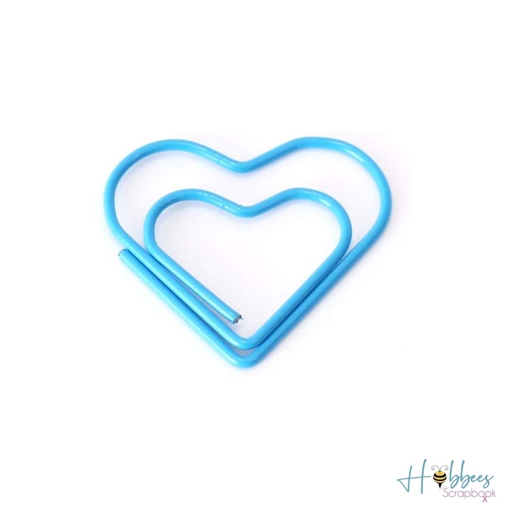 Blue Heart Clips / Clips de Corazón Azul