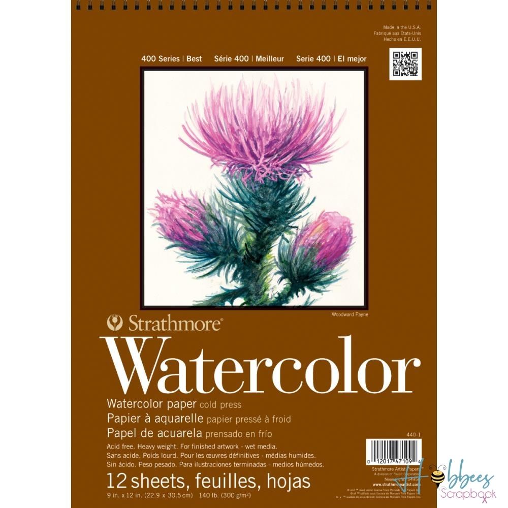 Strathmore Watercolor Paper Pad 9 x 12" / Papel para Acuarela Papel para Arte Strathmore