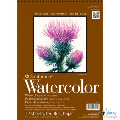 Strathmore Watercolor Paper Pad 9 x 12" / Papel para Acuarela Papel para Arte Strathmore