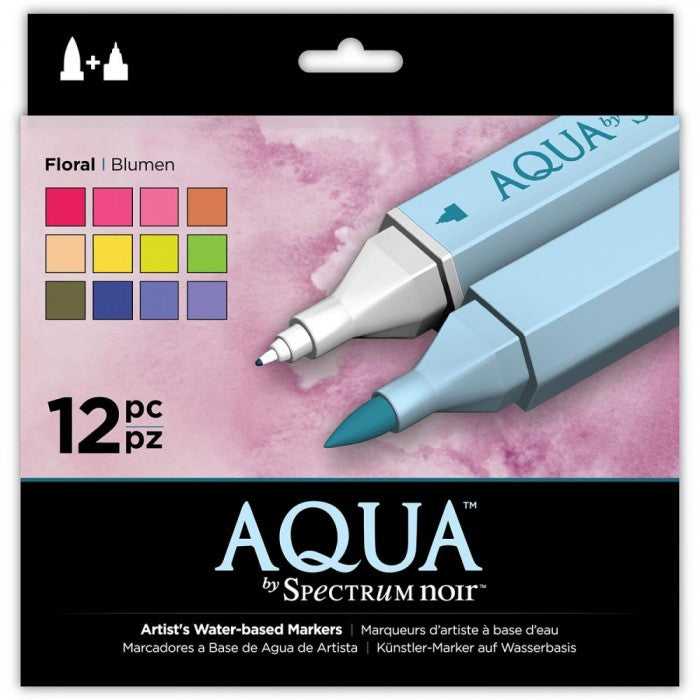 Aqua by Spectrum Noir Floral / Marcadores de Artista Acuarelables