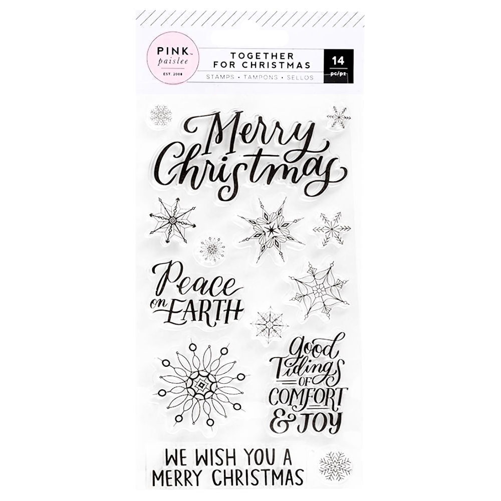 Together for Christmas Stamps / Sellos Transparentes Descontinuado American Crafts