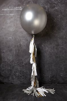 Oversized Balloons Silver / 3 Globos de Sobretamaño Plateados