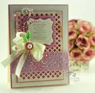 Basic Lattice / Suaje de Corte de Fondo de Cuadros Descontinuado Spellbinders