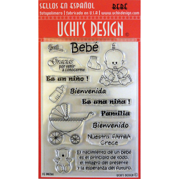 Sellos de Polímero de Bebe Niña  / Baby Descontinuado Uchis Desing