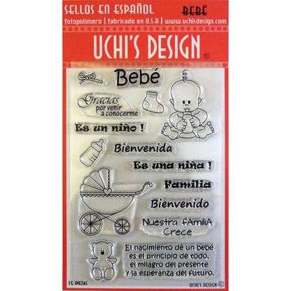 Sellos de Polímero de Bebe Niña  / Baby Descontinuado Uchis Desing