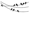 Embossing Birds On Wire / Folder de Grabado Pajaritos