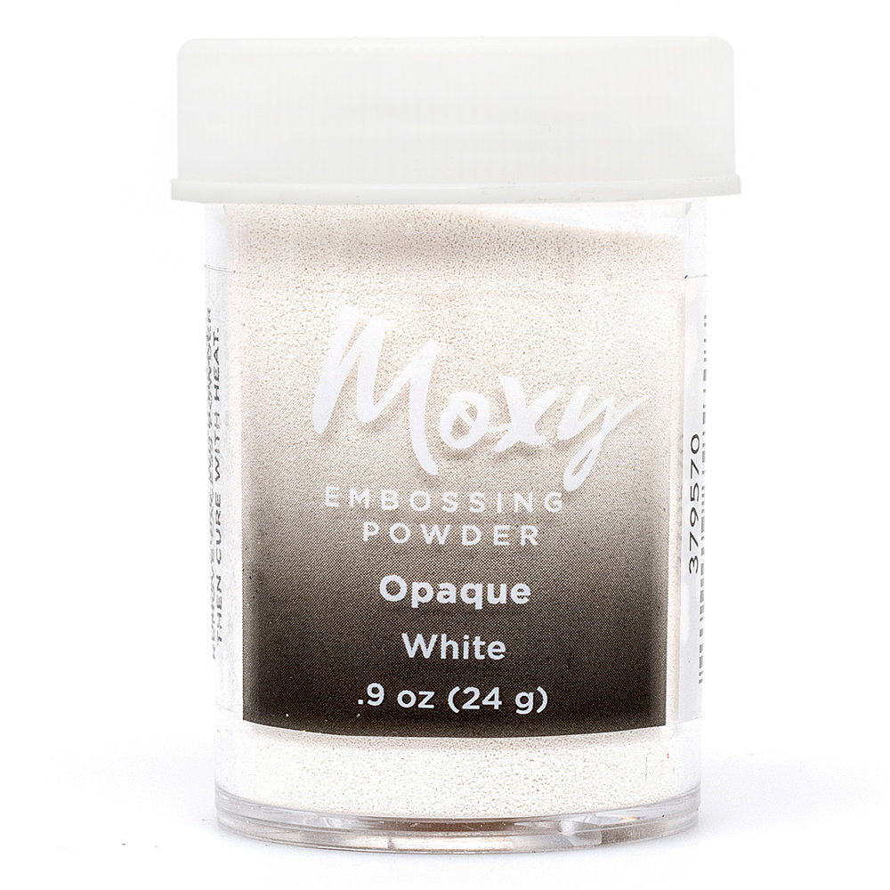 Moxy White Embossing Powder / Polvo de Embossing Blanco Polvos de Embossing American Crafts