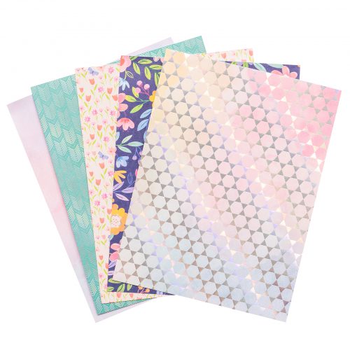 Bloom Street Paper Pad 6x8&quot; / Block de Papel Floreciendo Papel Pink Paislee