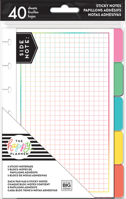 Happy Planner Sticky Notes / Block de Notas Adhesivas Descontinuado Me &amp; My Big Ideas