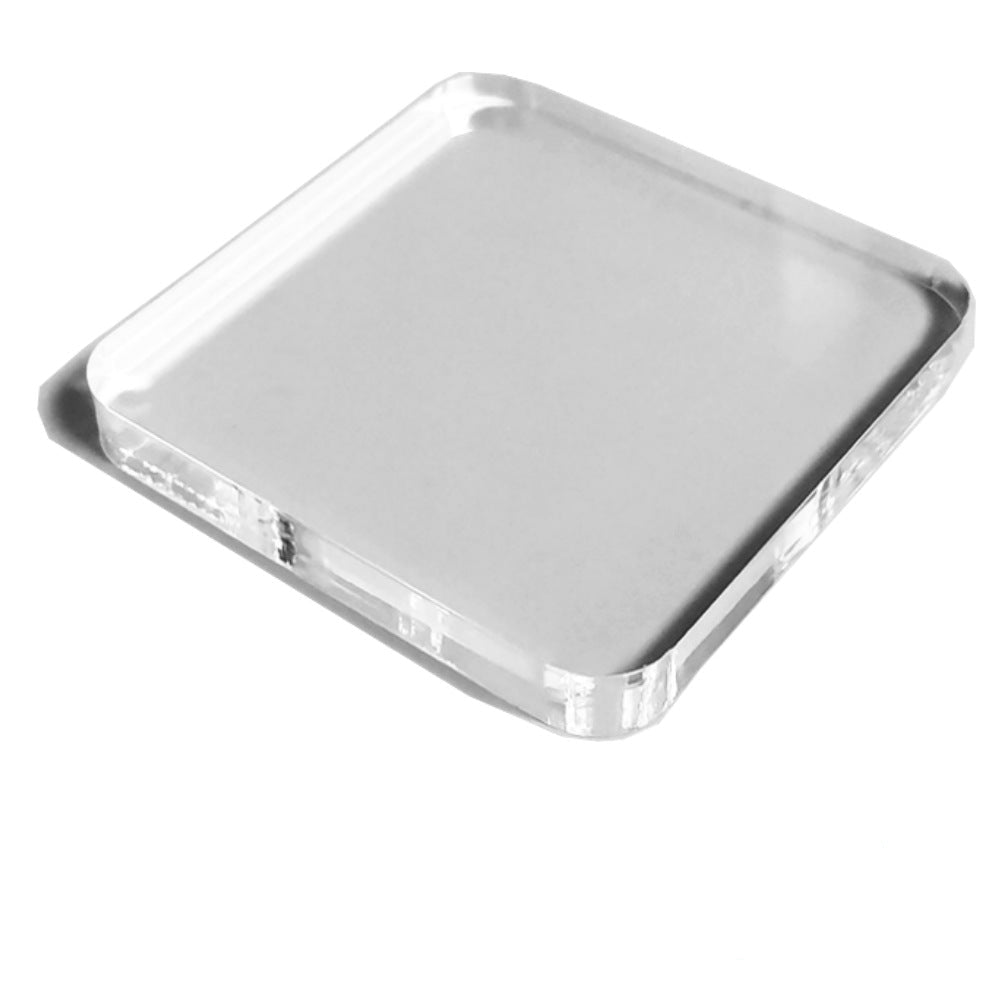 Bloque Acrílico para Sellos de 7.5 x 7.5 cm Herramientas Hobbees