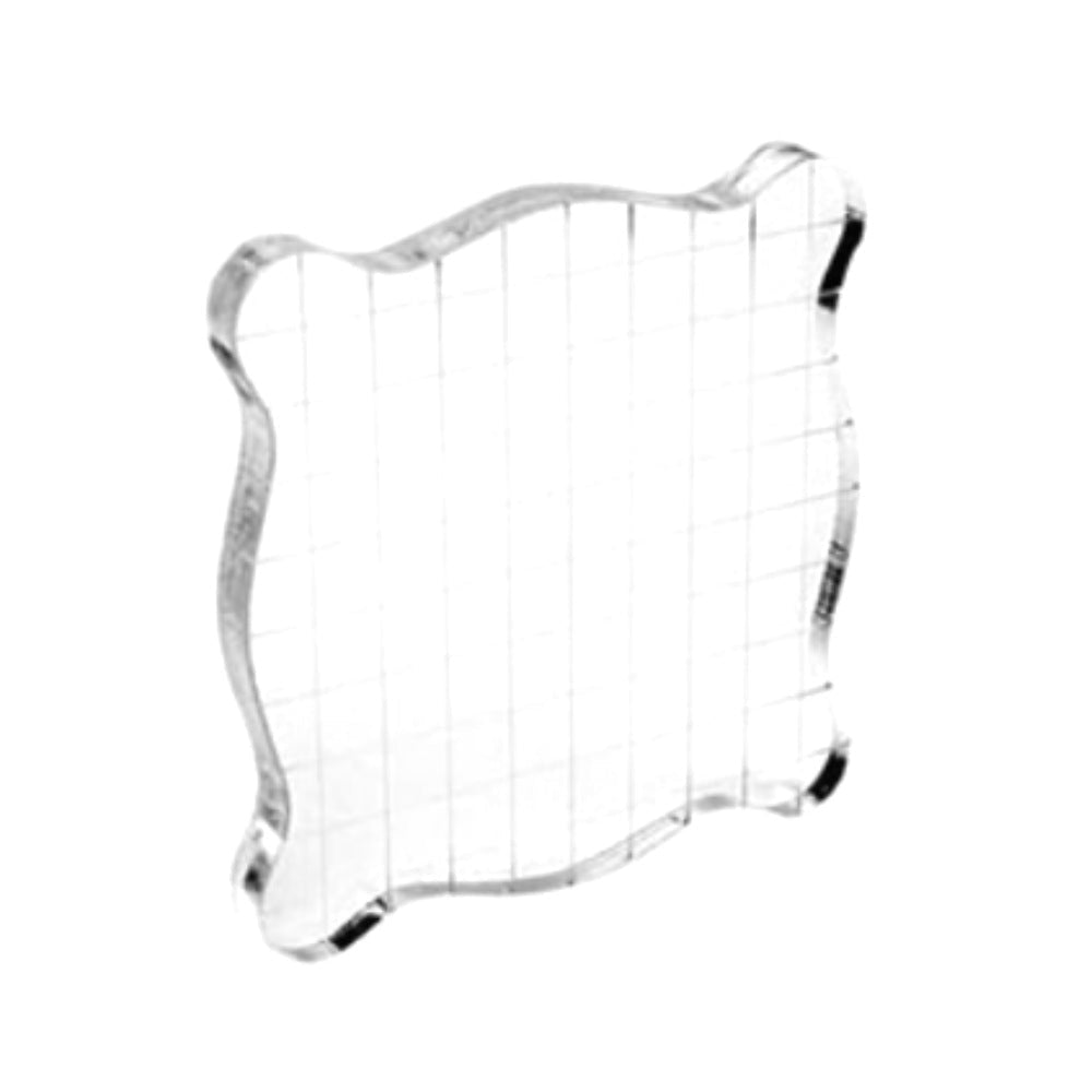 Bloque Acrílico para Sellos de 7 x 7 cm Herramientas Hobbees