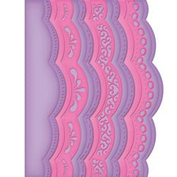 Suaje de Corte de Bordes / A2 Scalloped Borders One Dados de Corte / Suajes / Troqueles Spellbinders