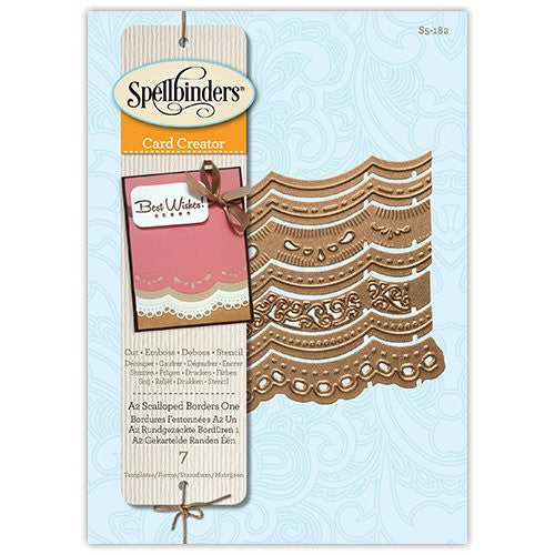Suaje de Corte de Bordes / A2 Scalloped Borders One Dados de Corte / Suajes / Troqueles Spellbinders