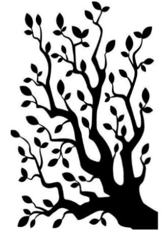Embossing Branch W/ Leaves Pattern / Folder de Grabado Rama