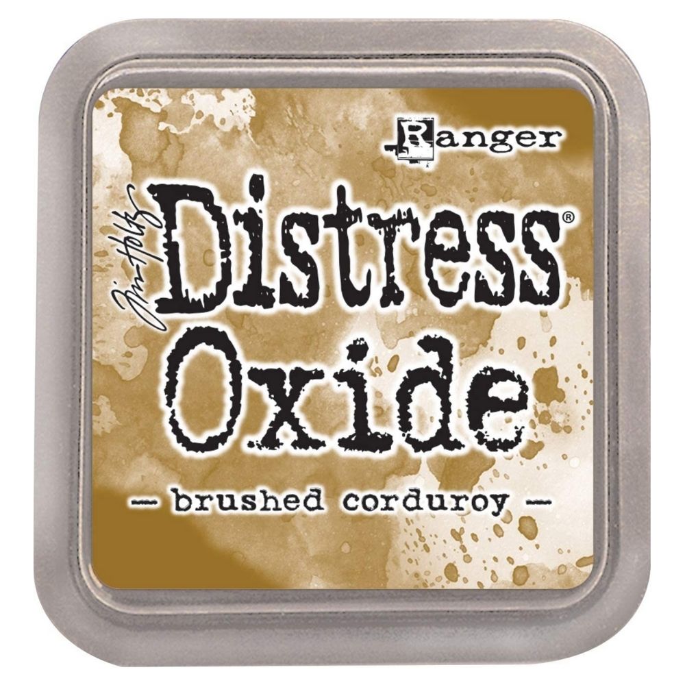 Tim Holtz Distress Oxide Brushed Corduroy / Cojin de Tinta Efecto Oxidado Café Tintas Ranger