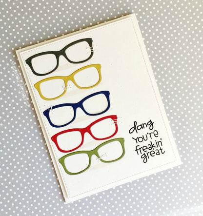 Glasses Wise Die / Suaje de Corte de Lentes Descontinuado Paper Smooches