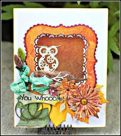 Suaje de Corte de Búho / Owls With Gears Dies Descontinuado Cheery Lynn Designs