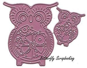 Suaje de Corte de Búho / Owls With Gears Dies Descontinuado Cheery Lynn Designs