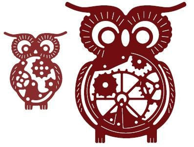 Suaje de Corte de Búho / Owls With Gears Dies Descontinuado Cheery Lynn Designs