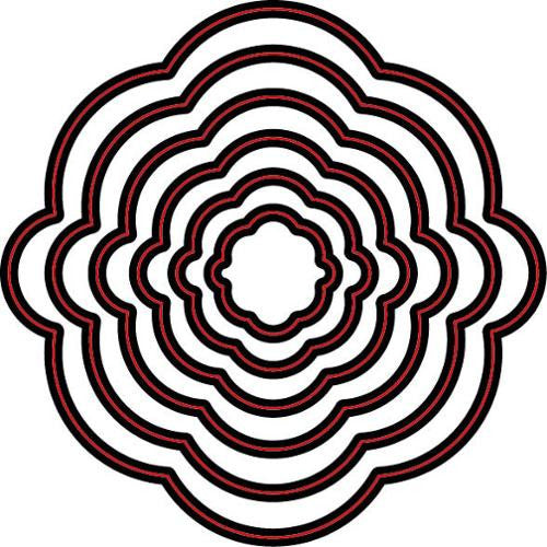 Suaje de Corte de Circulos Desiguales / Nesting Bumpy Circles Dados de Corte / Suajes / Troqueles Darice