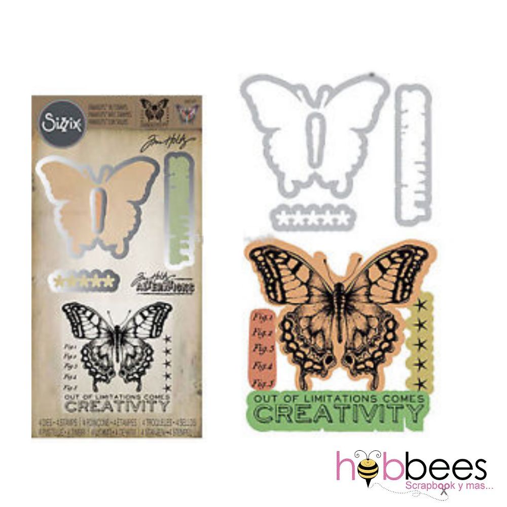 Framelits Die with Clear Acrylic Stamp Set Limitations / Suajes y Sellos de Mariposa