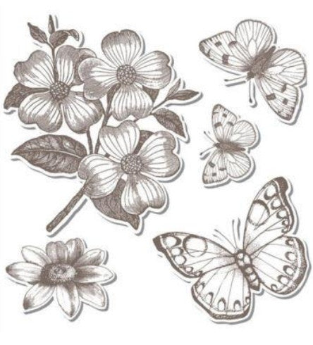 Butterflies Dies / Set de Suajes y Sellos Mariposas Descontinuado Sizzix