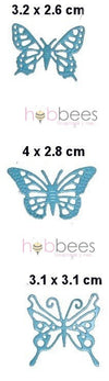 Suaje de mariposa con fondo liso / Small Exotic Butterflies #1