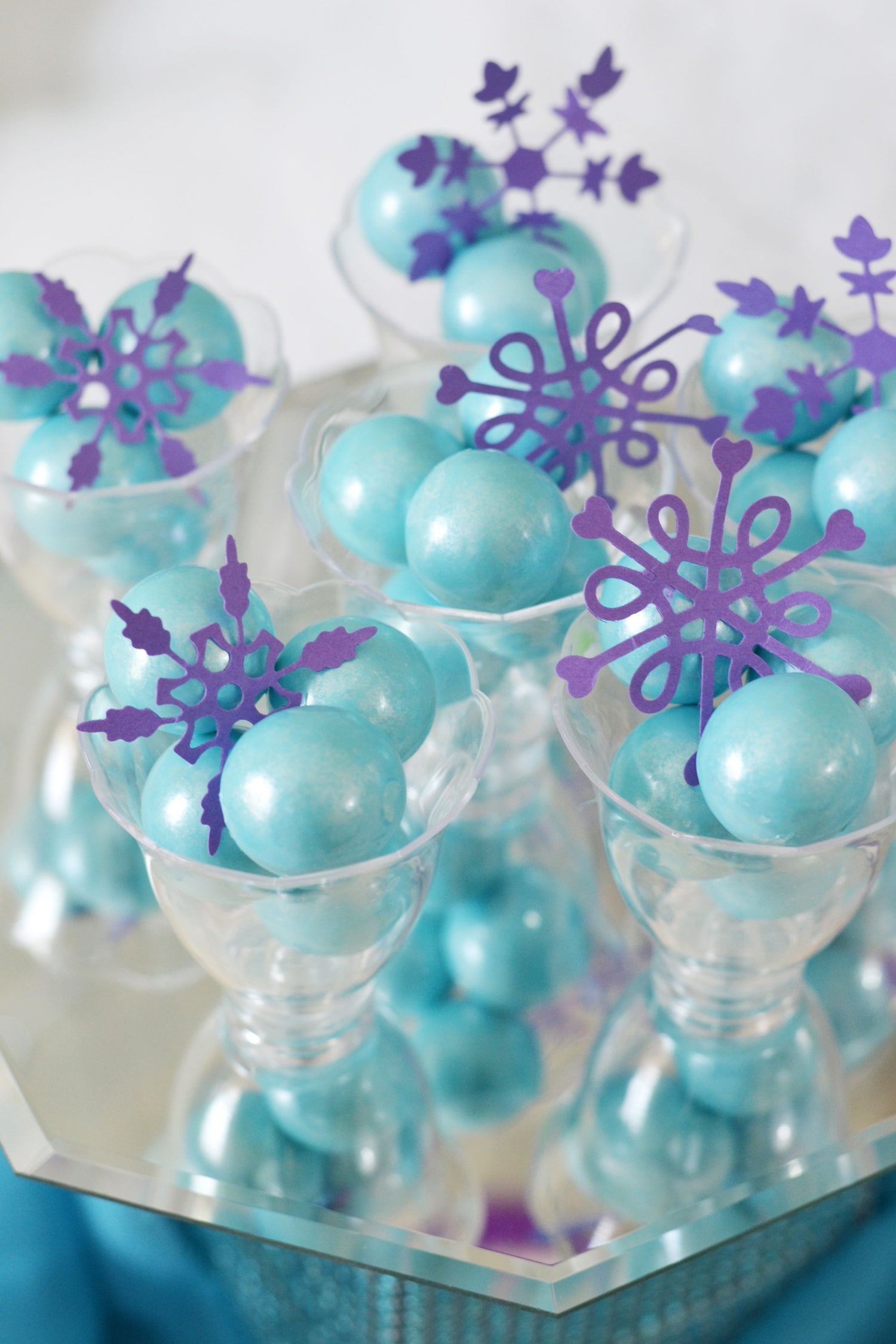 Shimmer Color Gumballs Celebration / Goma de Mascar Azul Nacarado Descontinuado Sweet Works