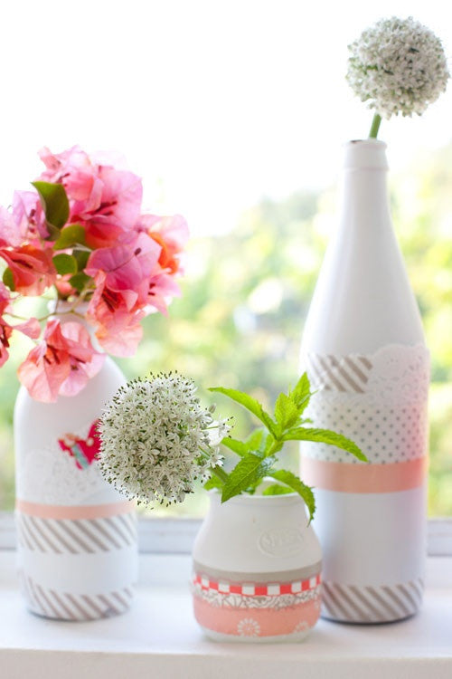 Washi Tape Floral Silouette / Cinta Adhesiva Silueta Floral Descontinuado Darice