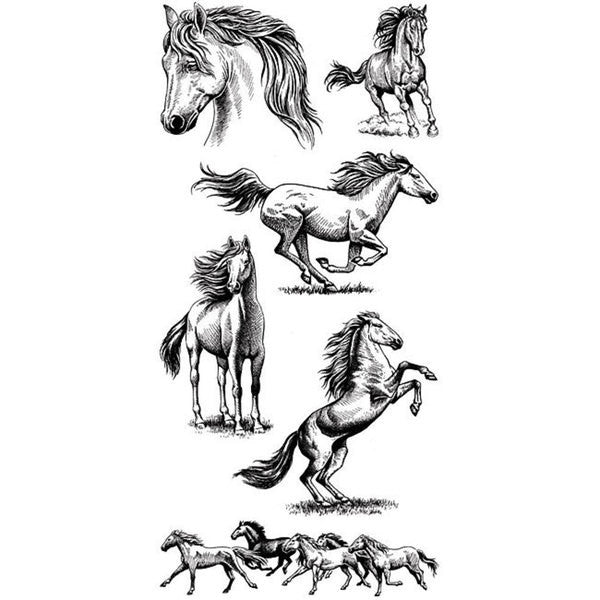 Sellos de Polímero de Caballos / Horses 99540 Descontinuado Inkadinkado