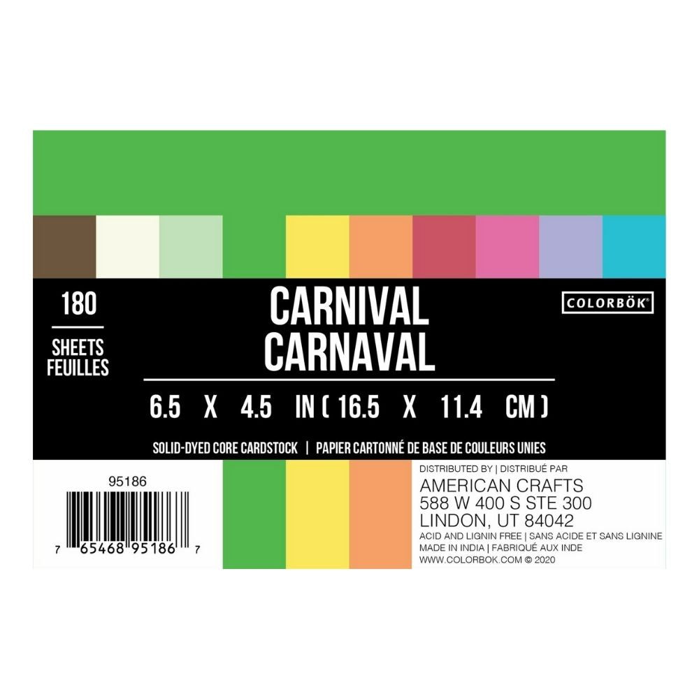 Carnival Paper 180 Sheets / 180 Hojas Papel Carnaval 11 x 16 cm