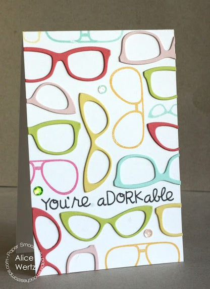 Glasses Wise Die / Suaje de Corte de Lentes Descontinuado Paper Smooches