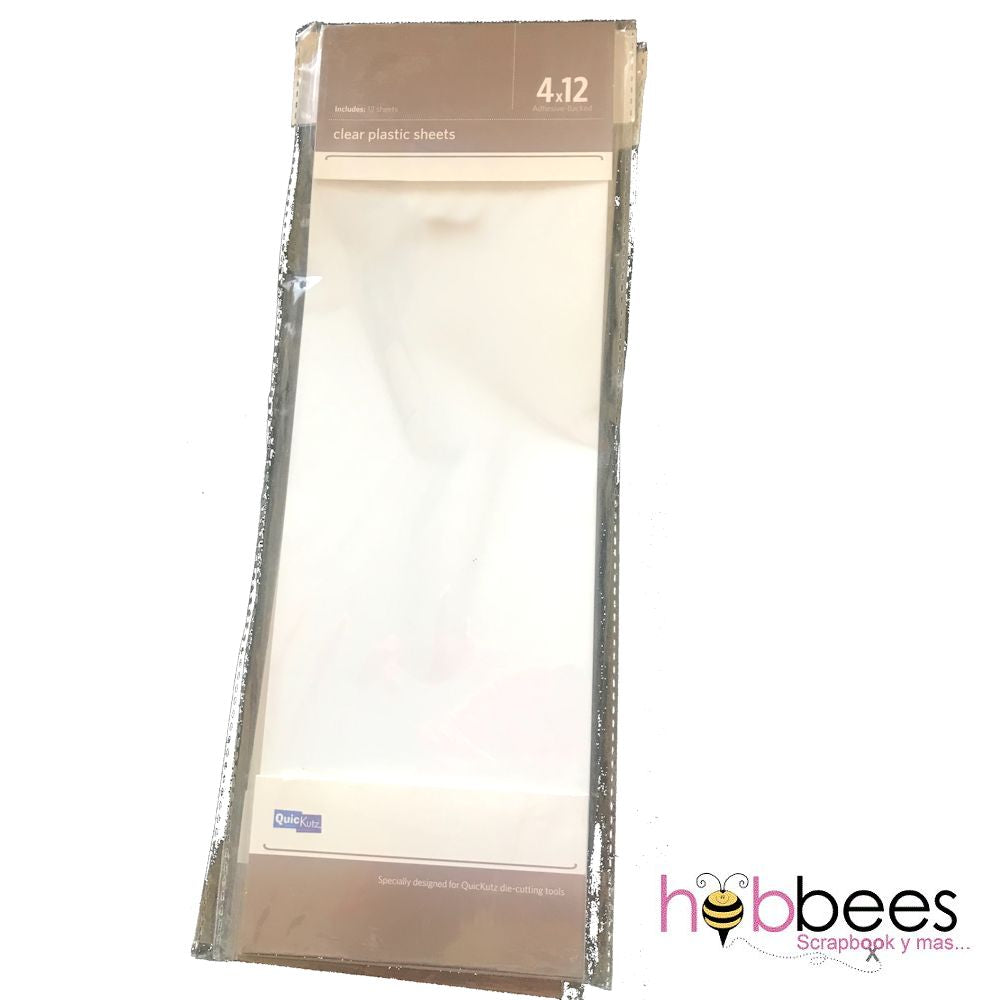 Adhesive Backed Clear Plastic Sheets / Hojas de Plástico Adhesivo Descontinuado QuicKutz