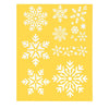 Assorted Snowflakes Stencil / Esténcil de Copos de Nieve