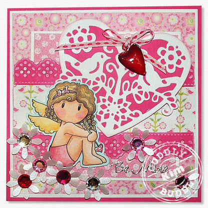 Suaje de corte de corazón con pájaros / Creatables Winter Bird Descontinuado Marianne design