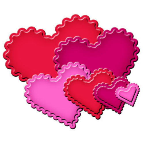Suaje de Corte de Corazon Escalopado / Classic Scalloped Hearts Dados de Corte / Suajes / Troqueles Spellbinders