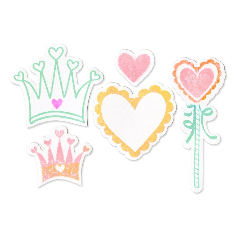 Princess Dies &amp; Stamps / Set de Suajes y Sellos de Polímero de Princesas Descontinuado Sizzix