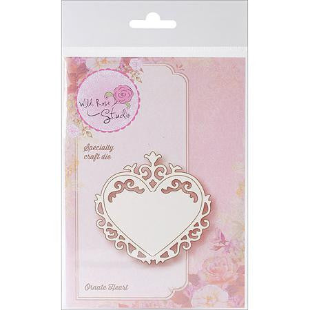 Ornate Heart / Suaje de corte de corazón Descontinuado Wild Rose Studio