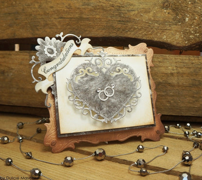 Ornate Heart / Suaje de corte de corazón Descontinuado Wild Rose Studio
