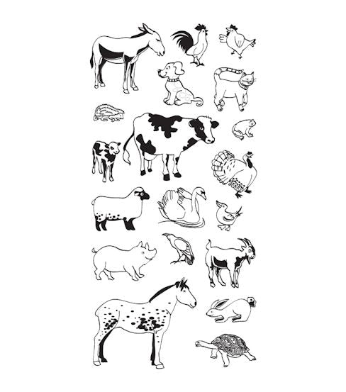 Animal Crackers Stamps / Sellos de Polímero de Animales Descontinuado Fiskars
