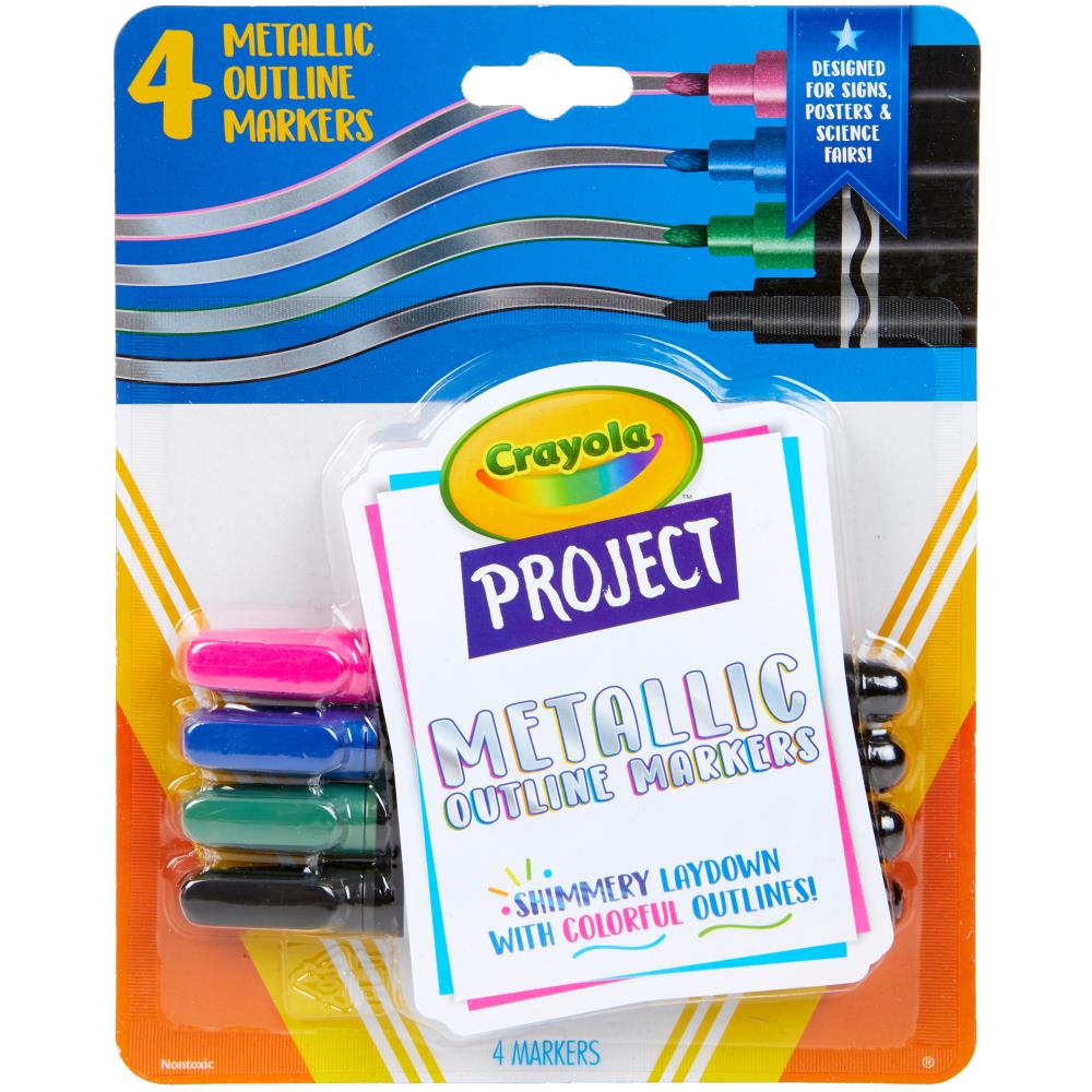 Metallic Outline Markers / Marcadores para Contorno Metálicos Marcadores &amp; Plumones Crayola