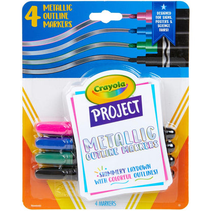Metallic Outline Markers / Marcadores para Contorno Metálicos Marcadores &amp; Plumones Crayola
