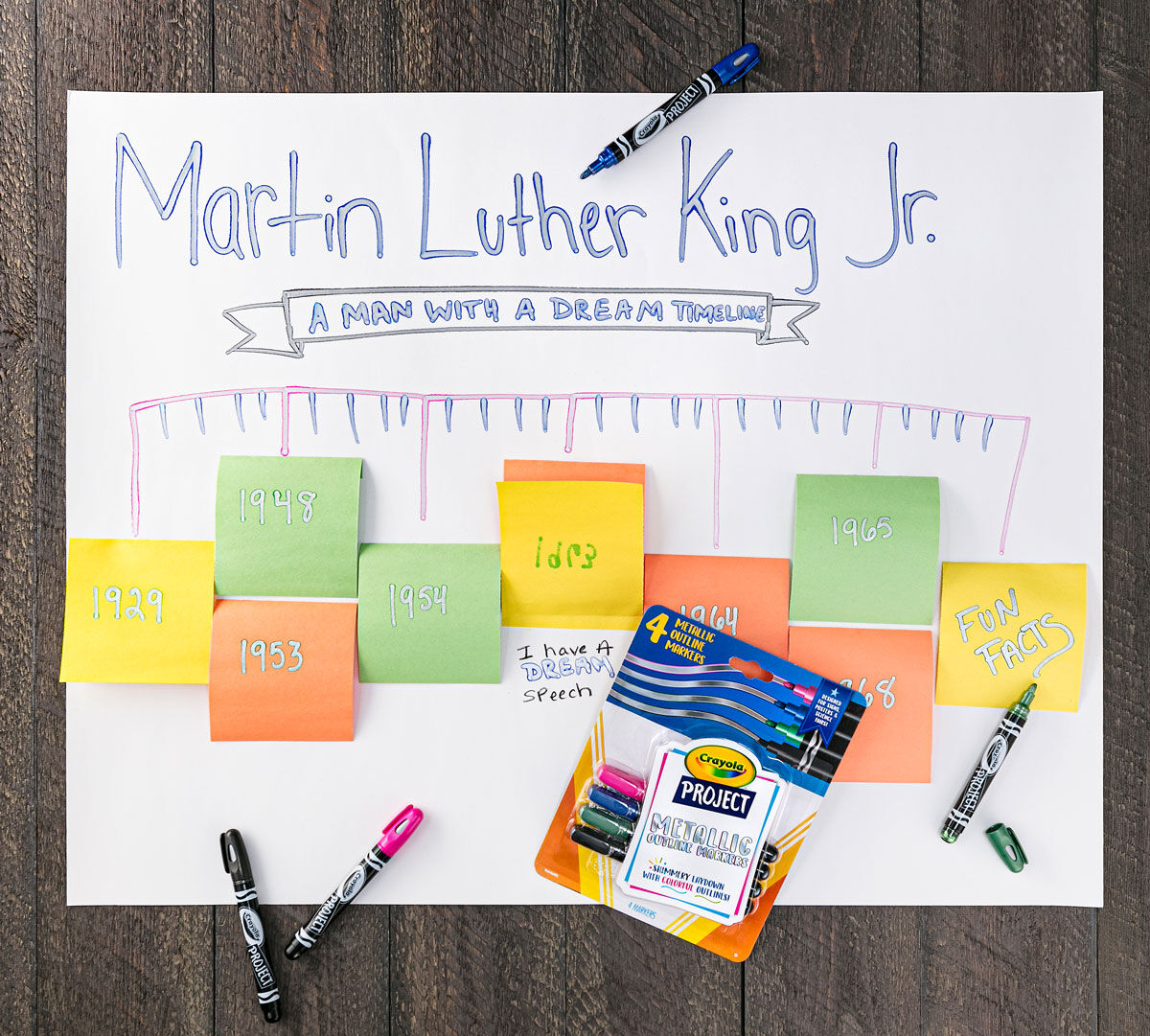 Metallic Outline Markers / Marcadores para Contorno Metálicos Marcadores &amp; Plumones Crayola