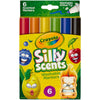 Silly Scents Wedge Tip Washable Markers / 6 Marcadores Lavables Perfumados