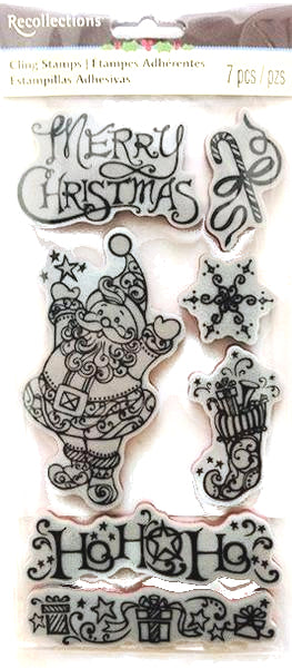 Sellos de Goma Cling Navidad / Christmas 182603 Descontinuado Recollections