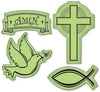 Religious Icons Cling 60-60034 / Sellos de Goma Cling Religion