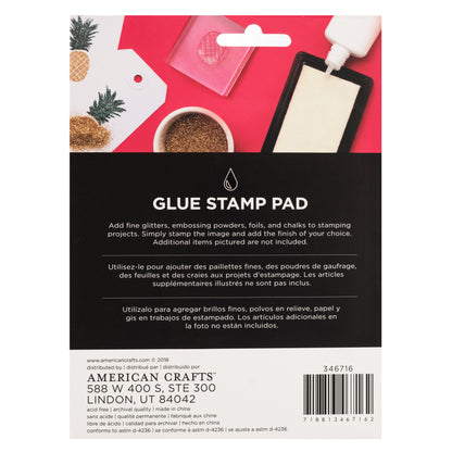 Moxi Glue Stamp Pad / Almohadilla de Pegamento para Sellos Descontinuado American Crafts