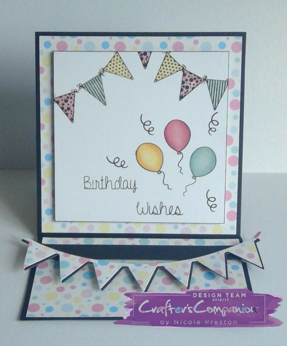 Let´s Party Stamp Set  / Sellos de Polímero Cumpleaños Descontinuado Crafter&