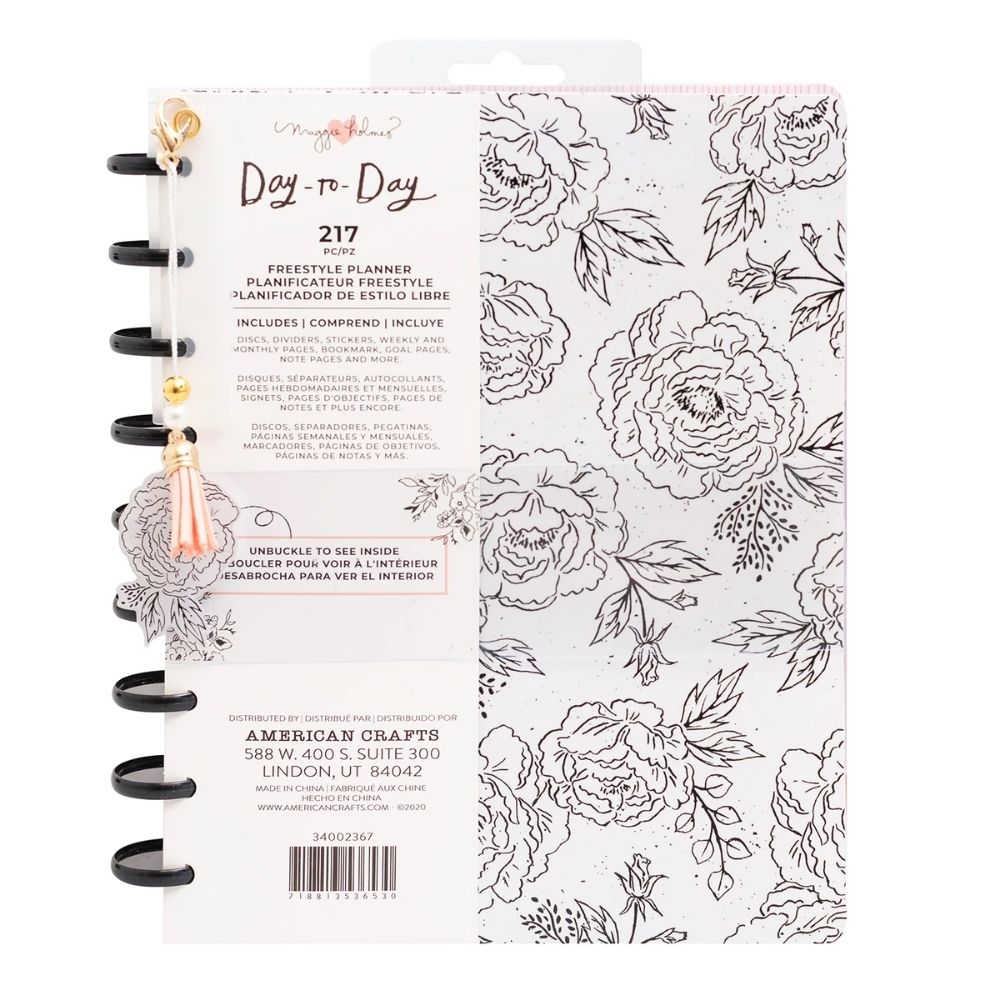 Day to Day Undated Freestyle Planner / Agenda Planificadora Rosas Descontinuado Maggie Holmes
