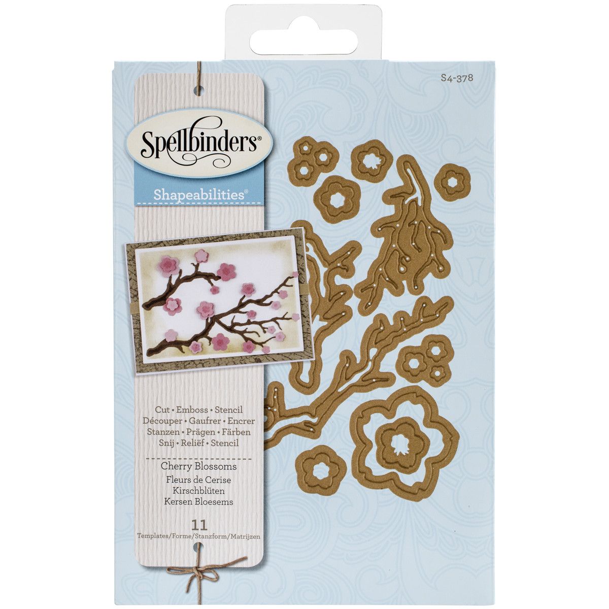 Cherry Blossoms Dies and Emboss / Suaje y Realce Flor de Cerezo Descontinuado Spellbinders